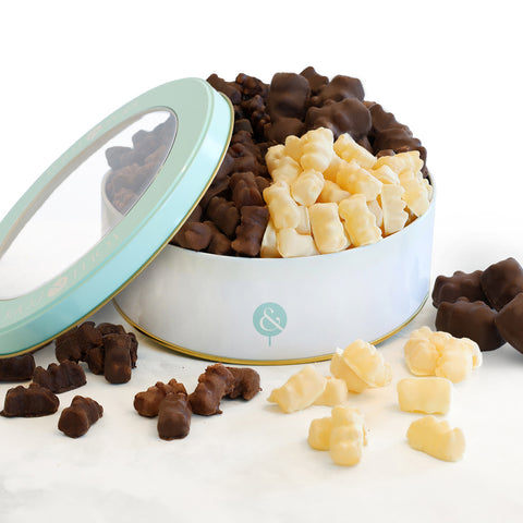 Chocolate Dipped Bears Tin